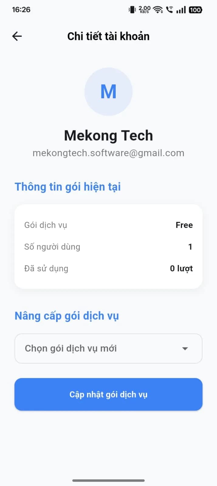 Quản lý quota thành viên