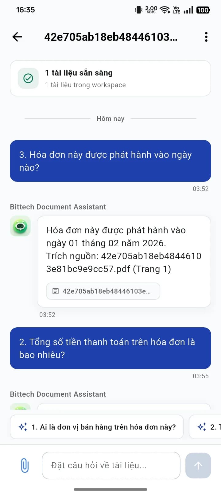 Giao diện RAG Chat AI